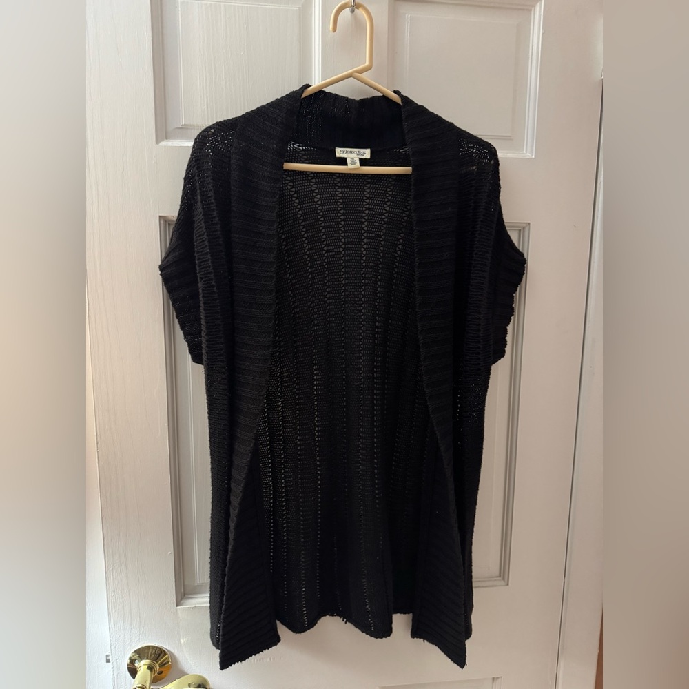 St. John's Bay Classic Black Cardigan